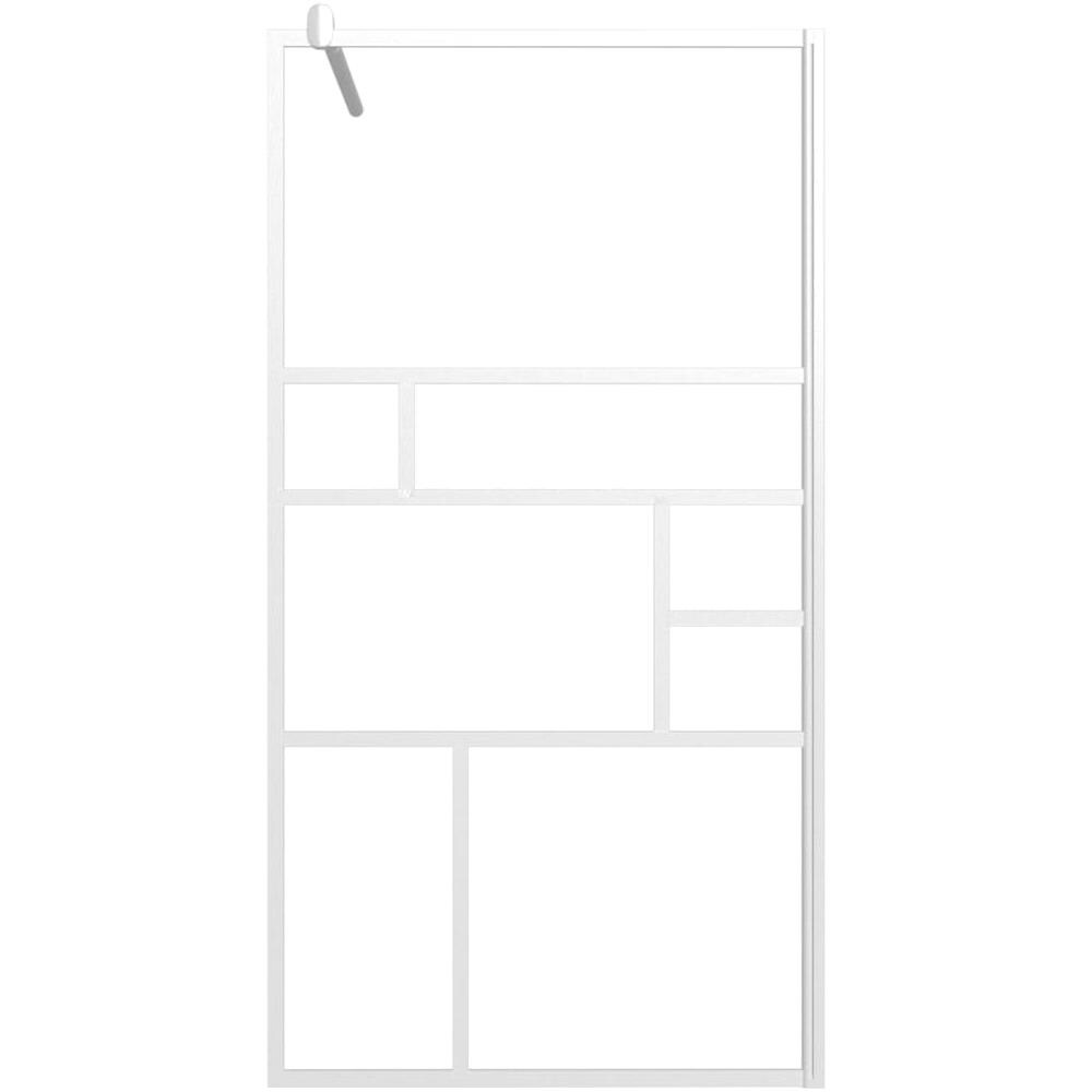 Parete Per Doccia Walk In 115x195 Cm In Vetro Esg Bianco - Foto 3