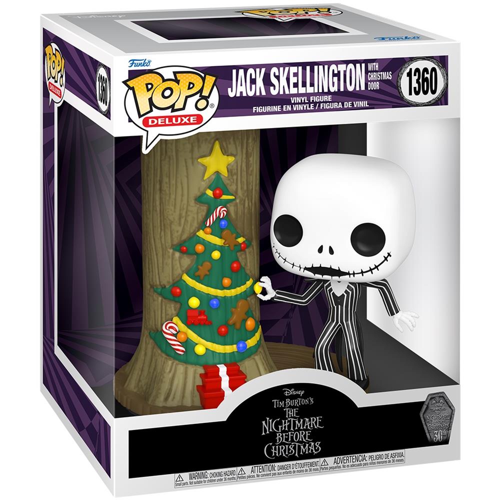 Nightmare Before Christmas 30th Pop! Disney Deluxe Vinyl Figure Jack W /c.town Door - Foto 2