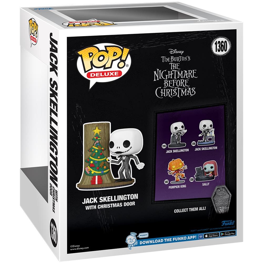 Nightmare Before Christmas 30th Pop! Disney Deluxe Vinyl Figure Jack W /c.town Door - Foto 4