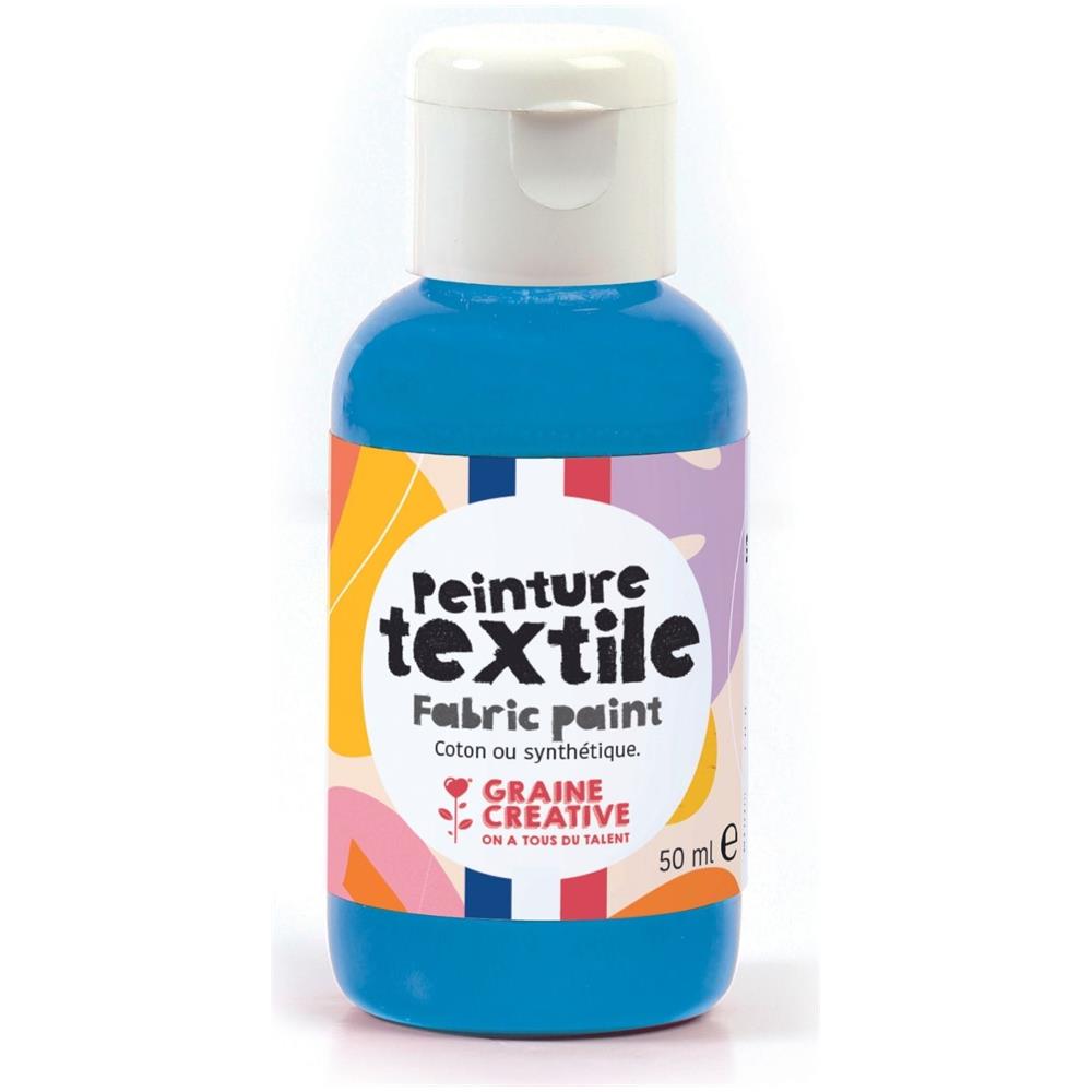 Pittura Tessile 50 Ml - Blu Ciano - Foto 1