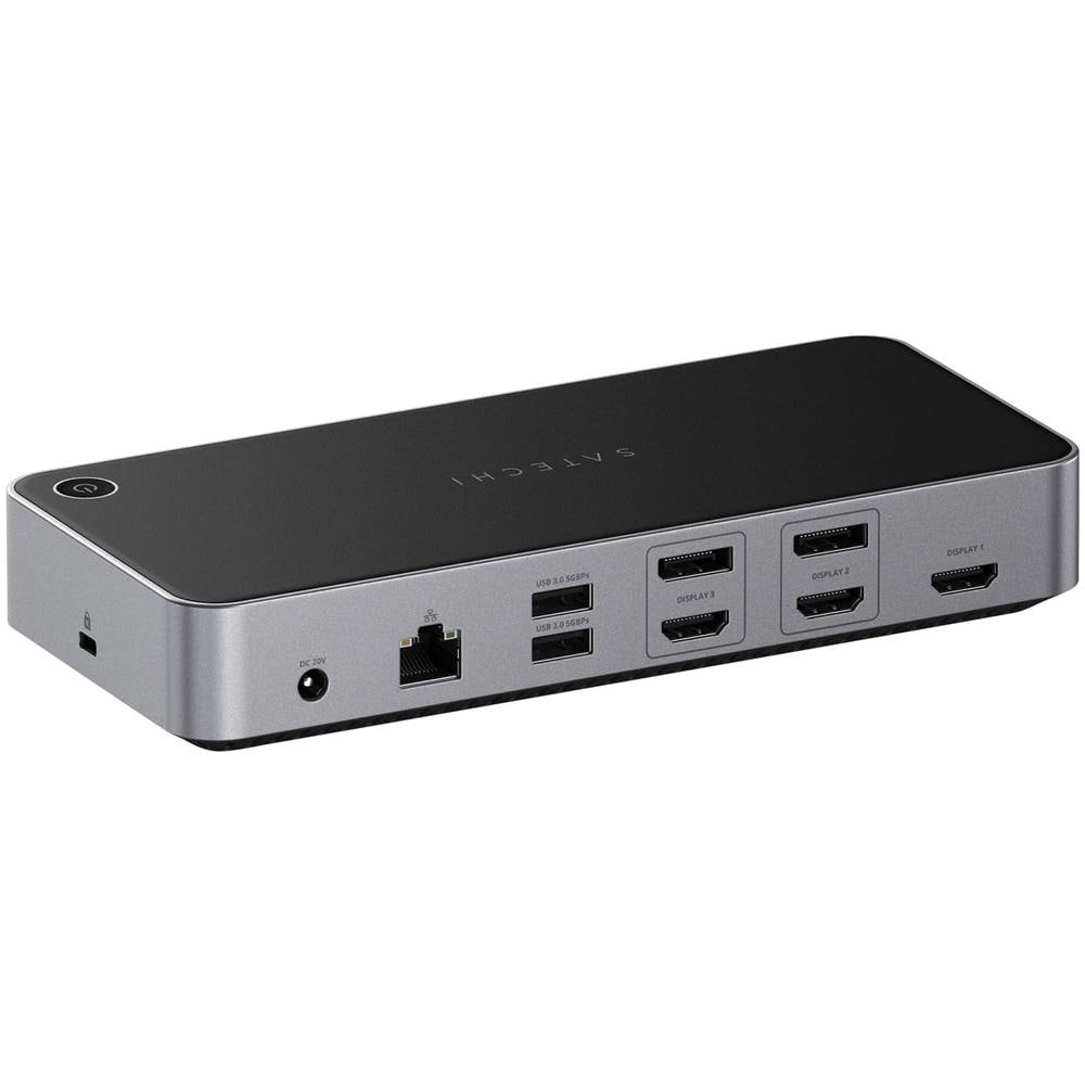 Stazione Di Ricarica 2 Usb Multi-schermo 4k Compatibili Displaylink, Grigio - Foto 1