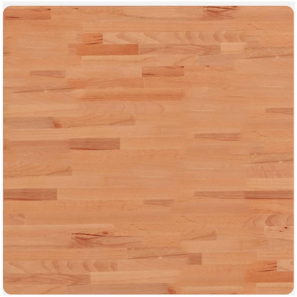 Piano Per Tavolo 70x70x1,5 Cm Quadrato Legno Massello Di Faggio - Foto 2