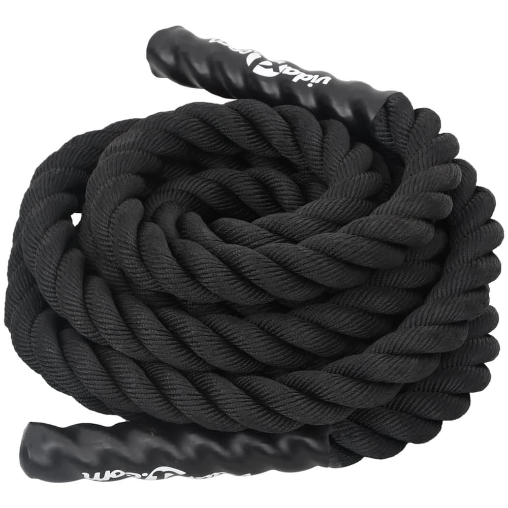Corda Da Allenamento Nera 6 M 4,5 Kg In Poliestere - Foto 3