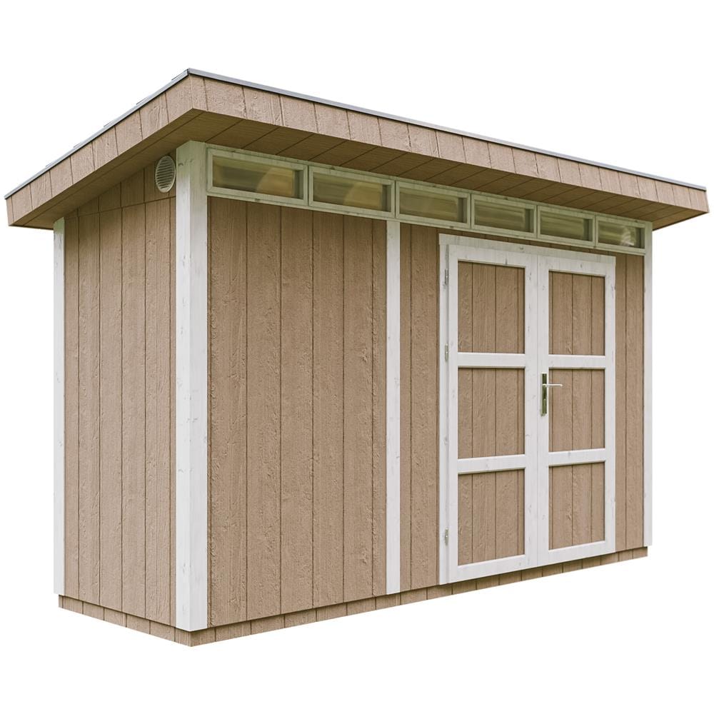 Casetta da giardino con pannelli in legno Lp Smartside 4,3 m2 con pavimento e piastrelle bituminose - L161x294x239 cm - M902a - Terra Marrone - Foto 1