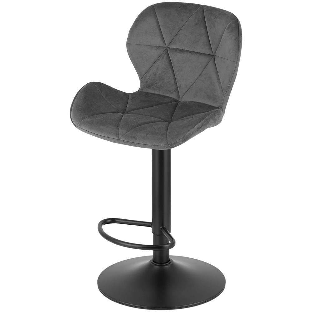 Sgabello in velluto WEST - Grigio per soggiorno, cucina, sala da pranzo CODICE 3982 - Foto 7