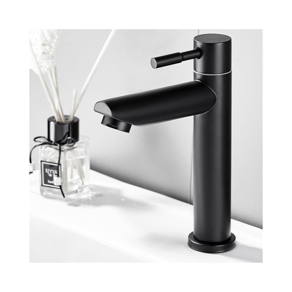 Rubinetto per lavabo da bagno, Blackswan, tipo M301, modello nero opaco con montaggio su lavabo, dimensioni 17,3 cm - Foto 2