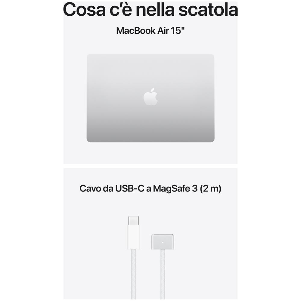 MacBook Air 15" M5 chip 10-core CPU 10-core GPU, 24GB, 1TB SSD - Argento - Foto 9