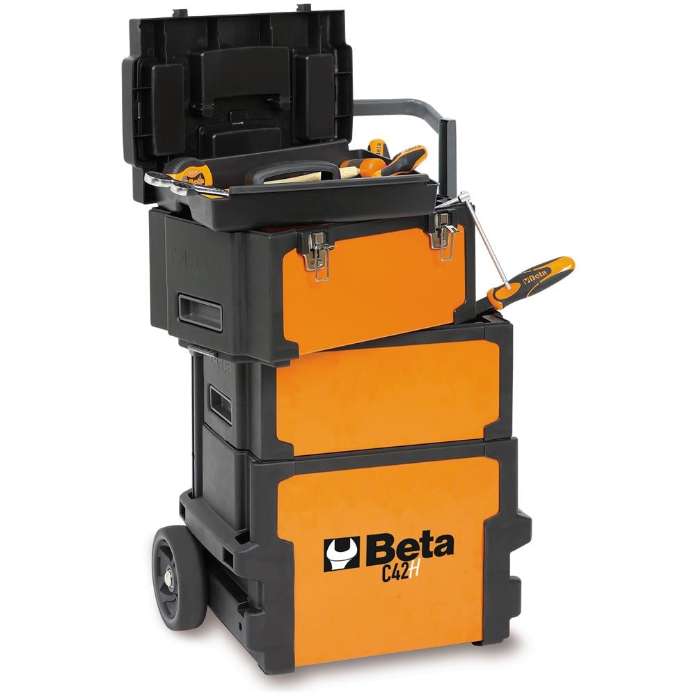 Trolley Portautensili Professionale 3 Moduli Separabili Officina C42h Easy - Foto 2