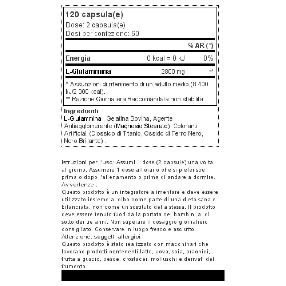 Mega Glutamine 120 Caps - Scitec - Glutamine - - Foto 2