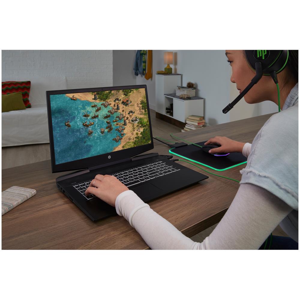 Pavilion Gaming Mouse Pad 400 310 x 355 mm Nero con Illuminazione LED Verde - Foto 3