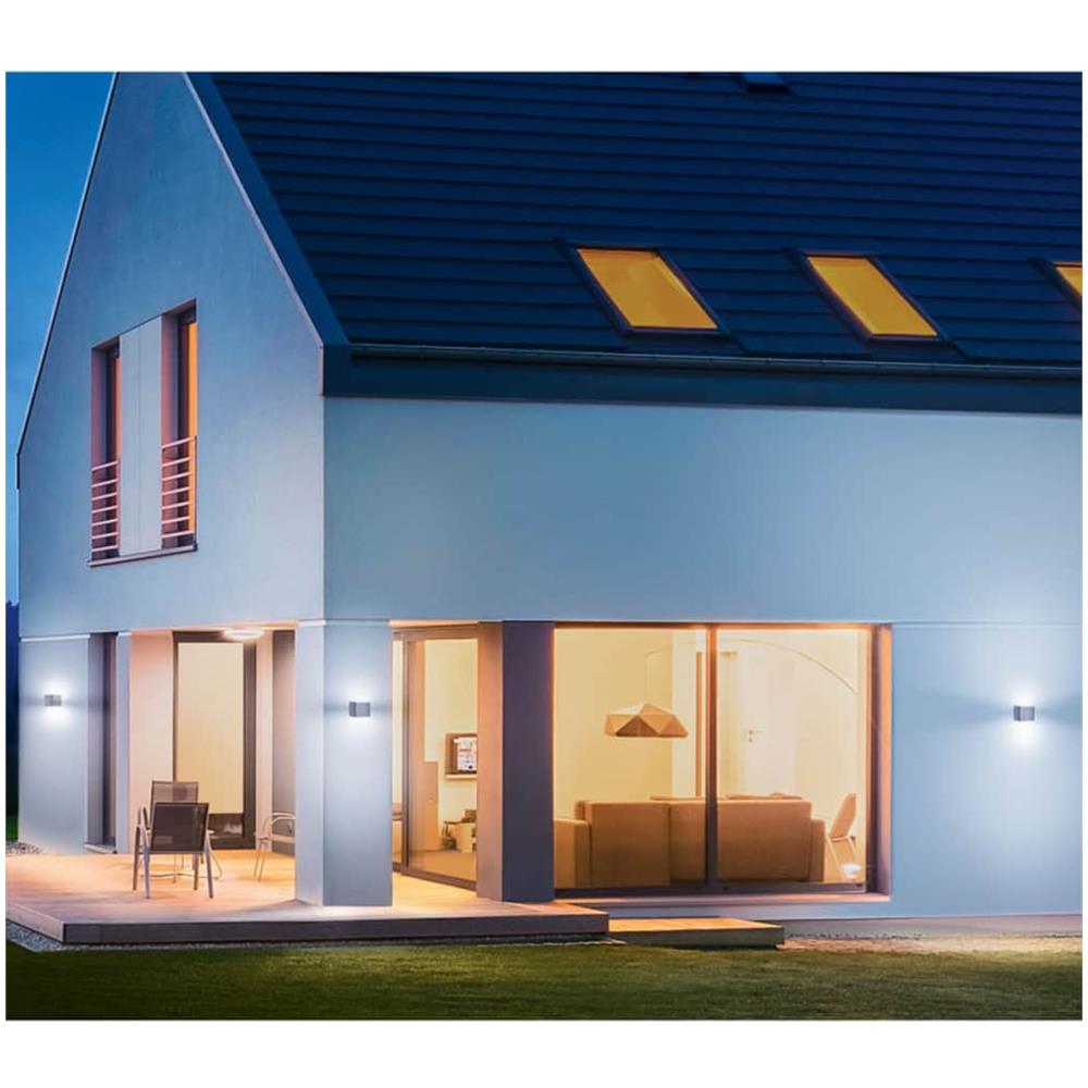 Lampada Da Esterno Con Sensore L 840 Led Ihf Argento 055547 - Foto 1