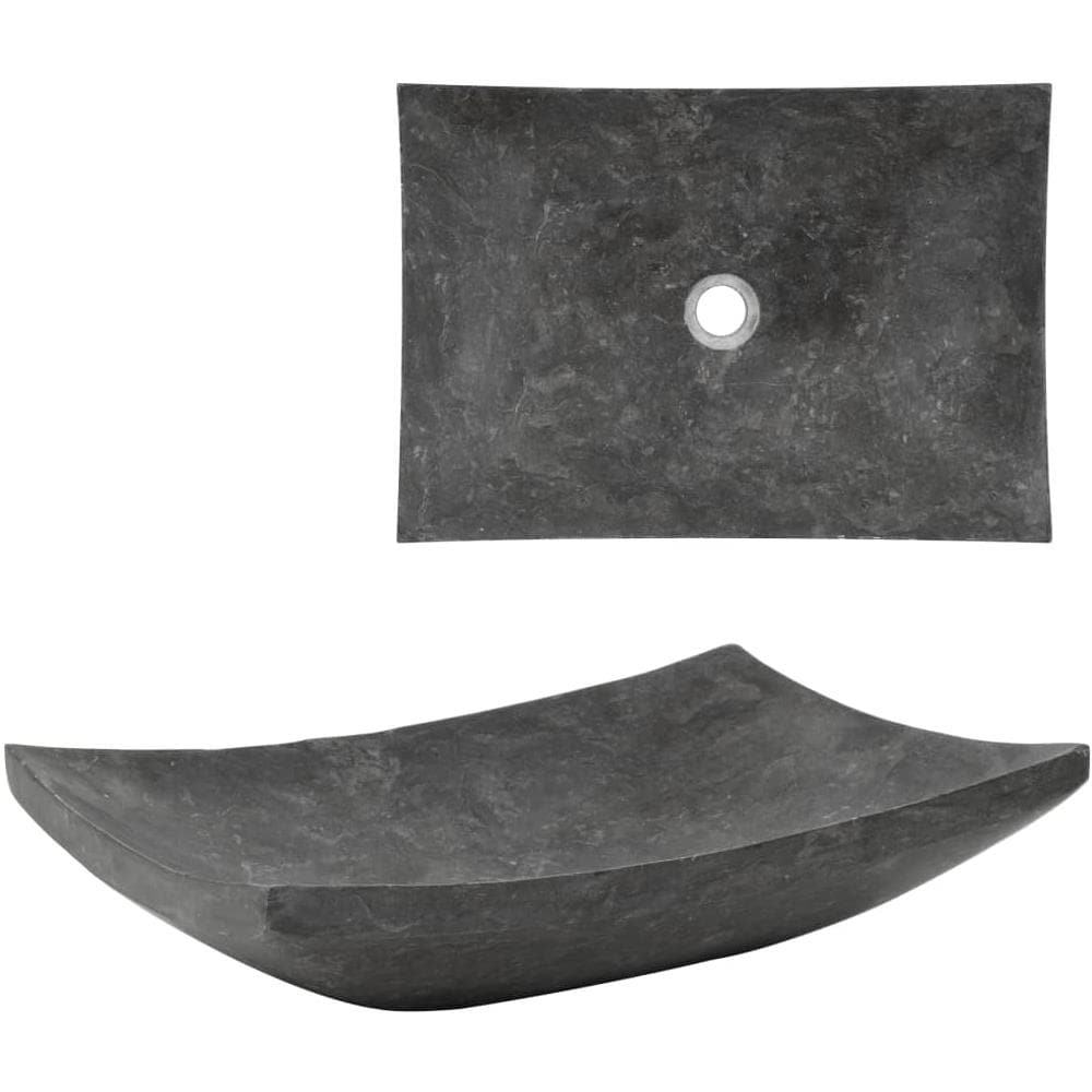 Lavandino 50x35x12 Cm In Marmo Nero - Foto 1