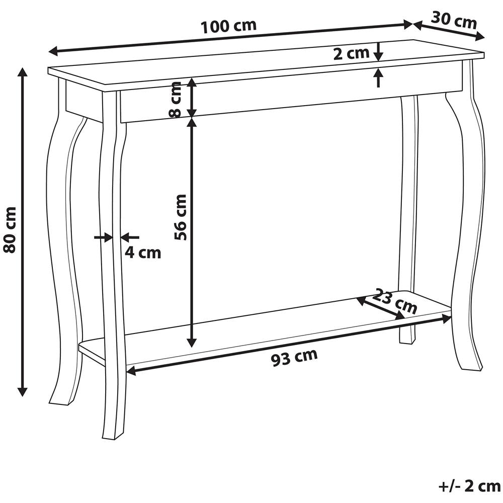 Tavolino Consolle Nero Hartford - Foto 2