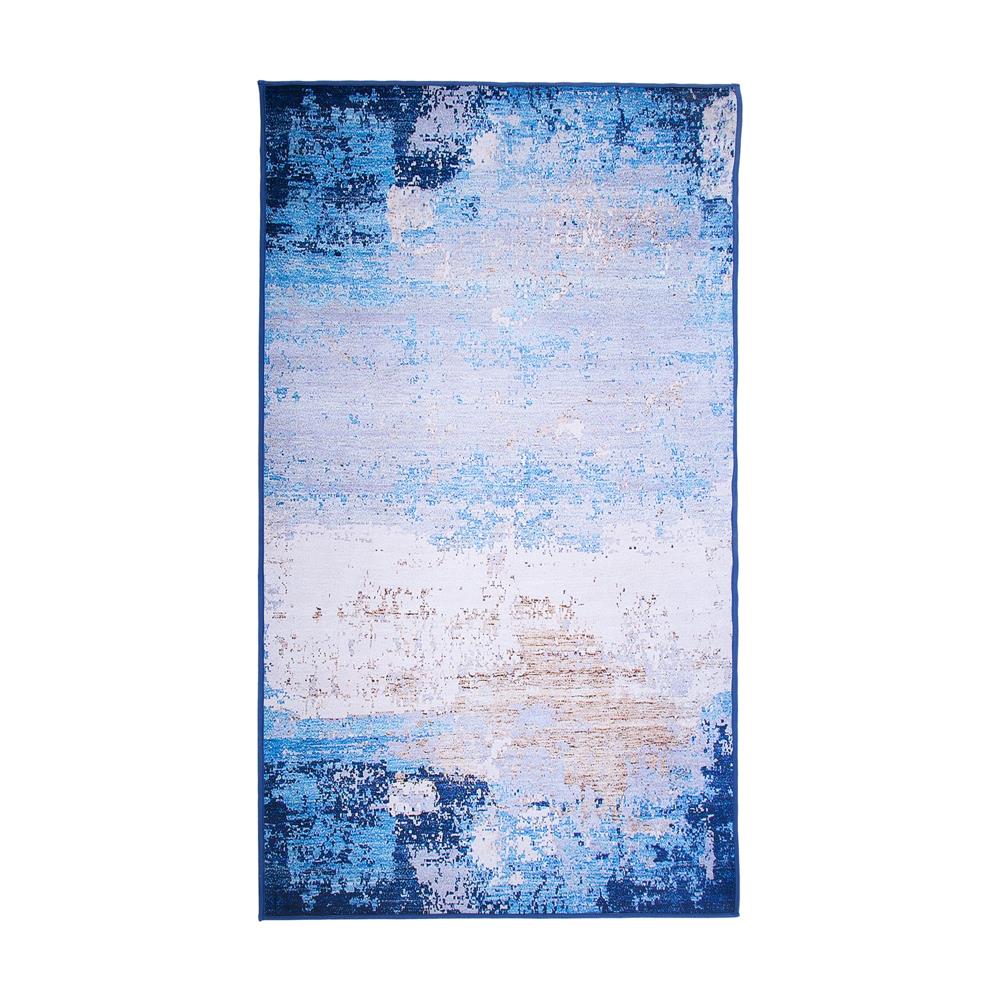 Tappeto A Pelo Corto Azzurro 80 X 150 Cm Inegol - Foto 2