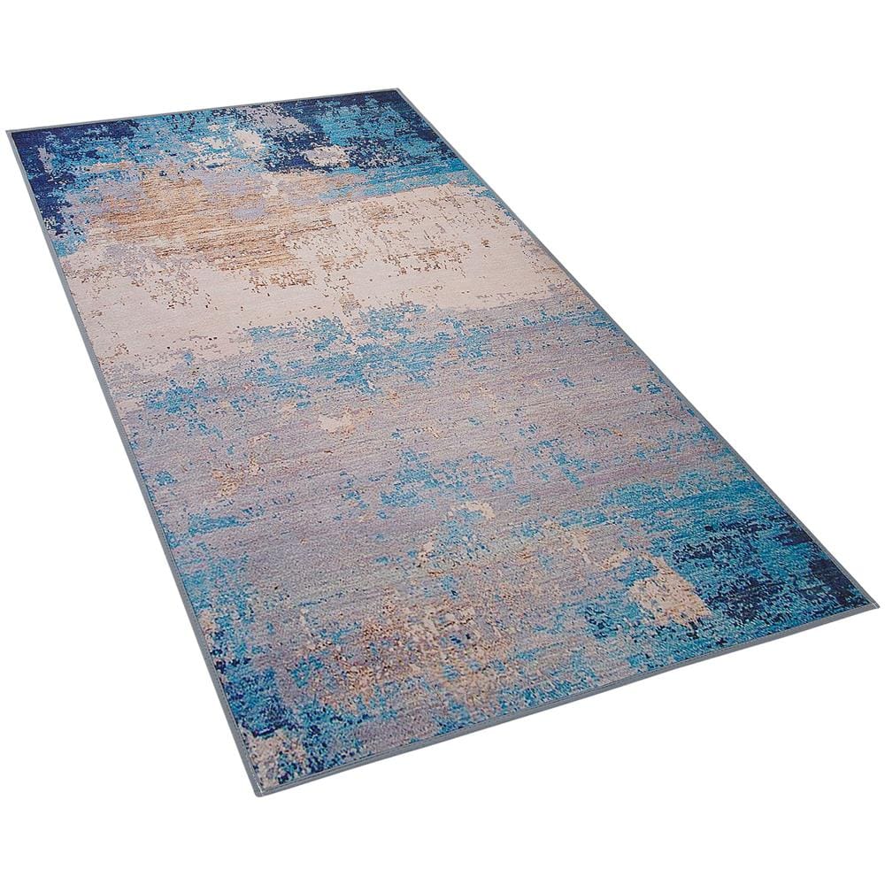 Tappeto A Pelo Corto Azzurro 80 X 150 Cm Inegol - Foto 13
