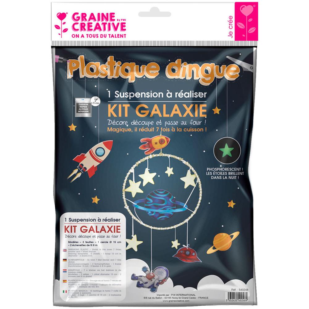 Graines Creatives - Kit Plastica Termoretraibile Sospensione Spazio - Foto 1