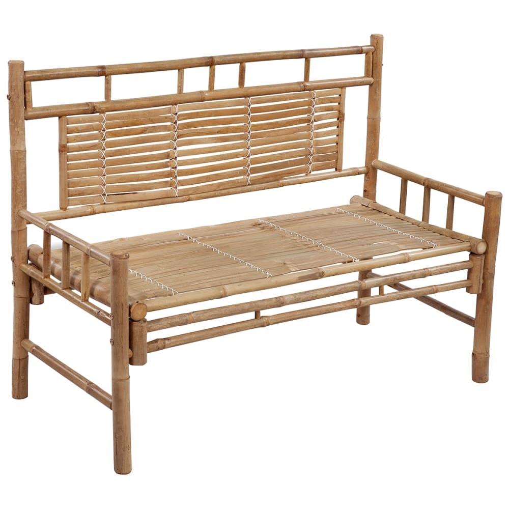 Panca Da Giardino Con Cuscino 120 Cm In Bamb? - Foto 1