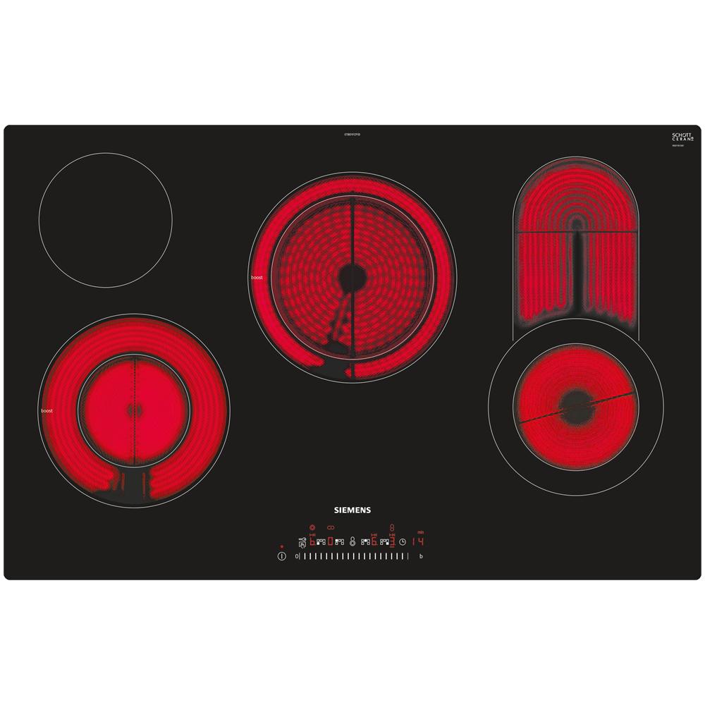 Piano Cottura ET801FCP1D Elettrico 4 Zone Cottura da 80 cm Colore Nero - Foto 1