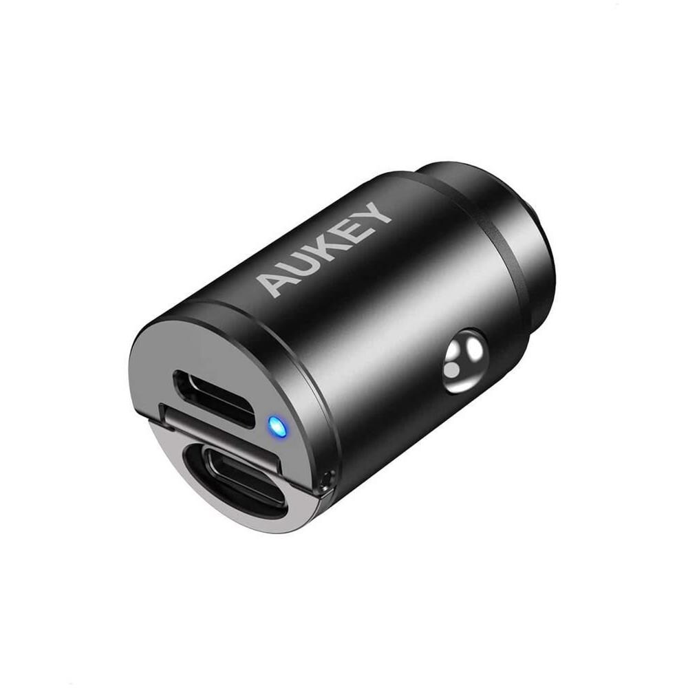 Caricabatteria Da Auto Aukey Cc-a4 2 X Usb-c, 30 W - Foto 3