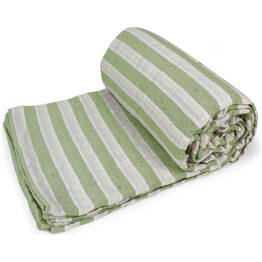 Copriletto, Copridivano, Telo Copritutto Multiuso Per Arredo - Ilaria Verde - 170x250 Cm - Foto 2
