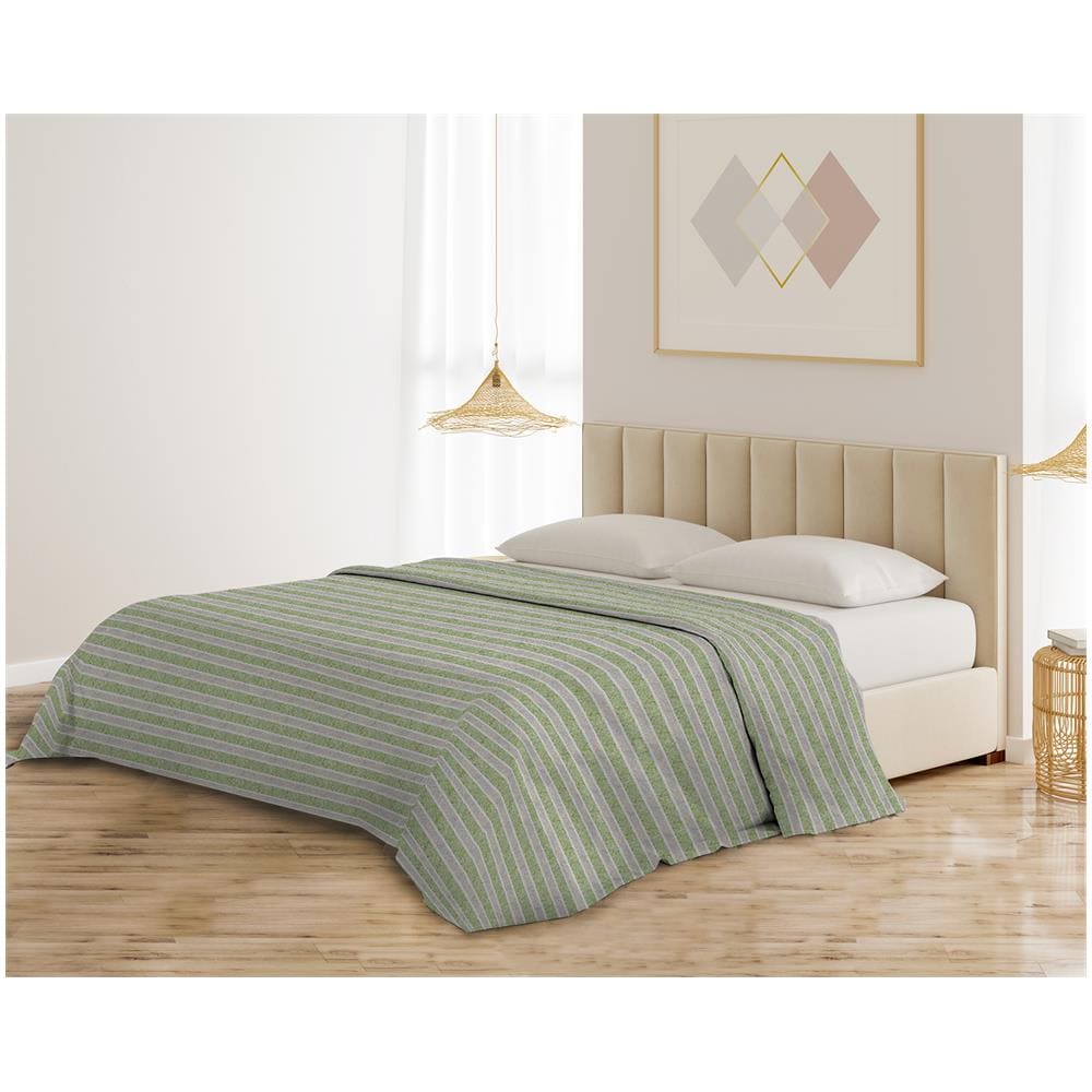 Copriletto, Copridivano, Telo Copritutto Multiuso Per Arredo - Ilaria Verde - 170x250 Cm - Foto 1