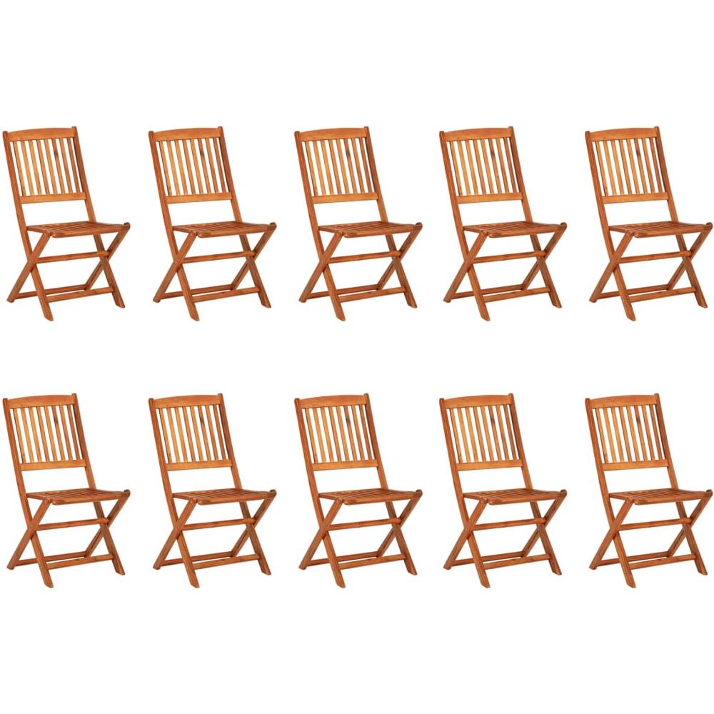 Set da Pranzo da Giardino 11 pz 220x90x75 cm Massello di Acacia - Foto 3