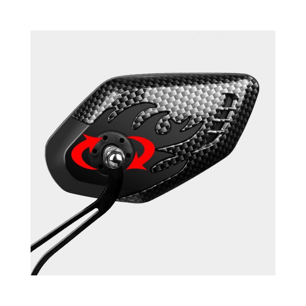 Specchietto Retrovisore Per Bicicletta Rotazione 360° Regolabile 22,2 Mm - Foto 2