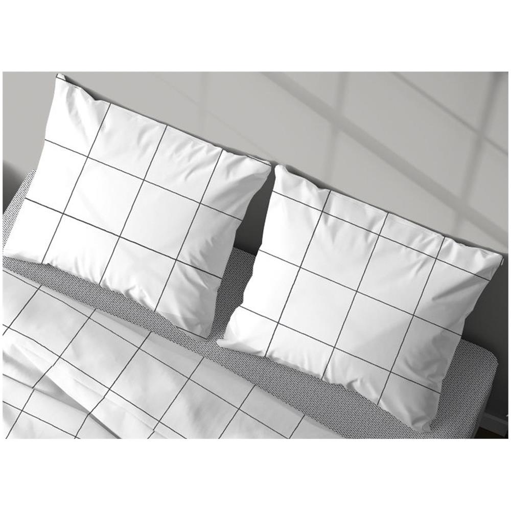 Sacco Copripiumino In 100% Cotone Made Italy Disegno Square Piazza E Mezza Square - Foto 5