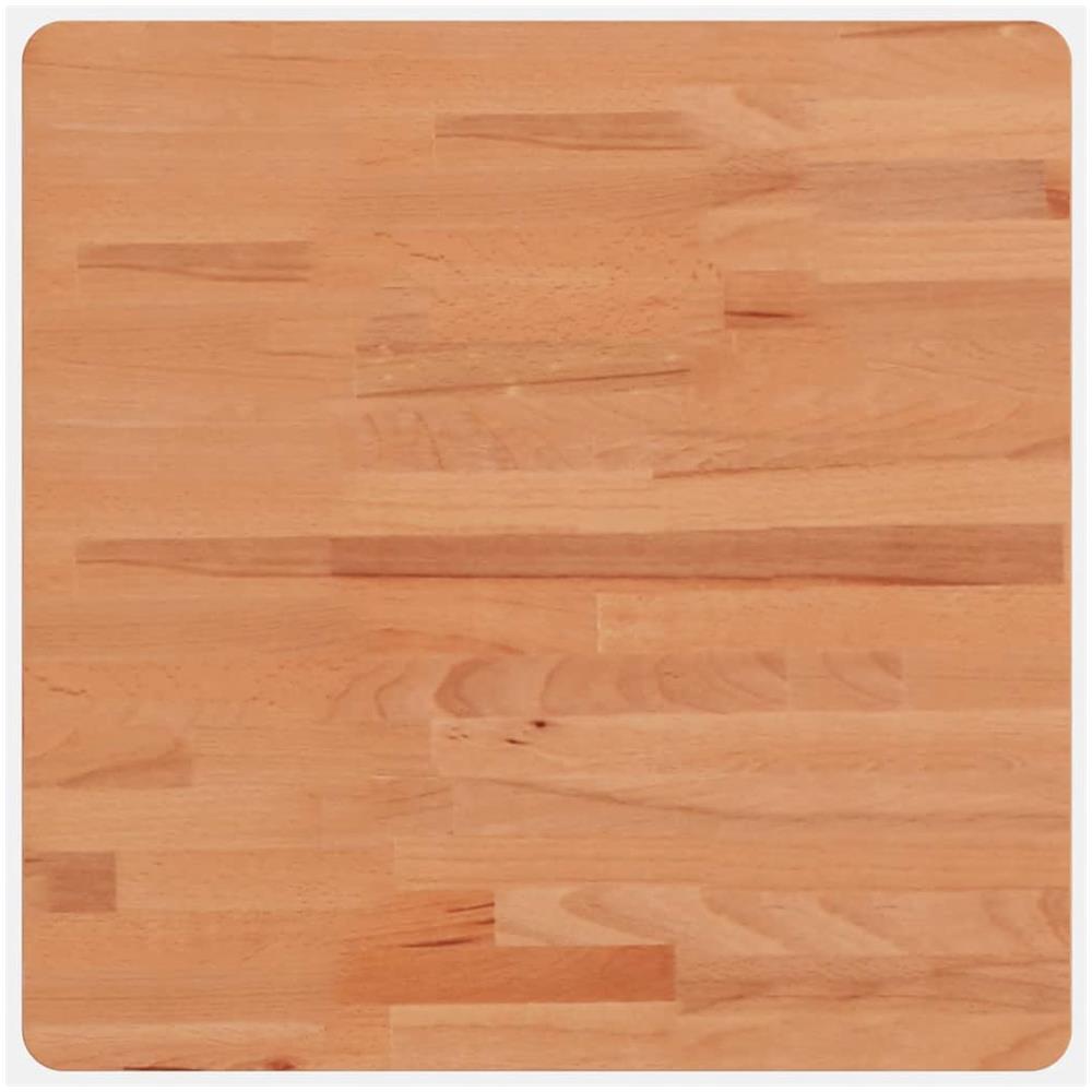 Piano Per Tavolo 50x50x2,5 Cm Quadrato Legno Massello Di Faggio - Foto 2