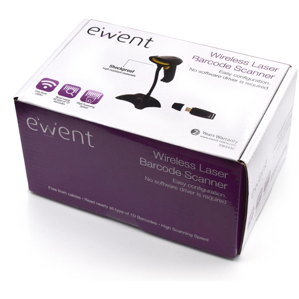 EW3430 lettore di codici a barre Lettore di codici a barre portatile 1D LED Nero - Foto 9