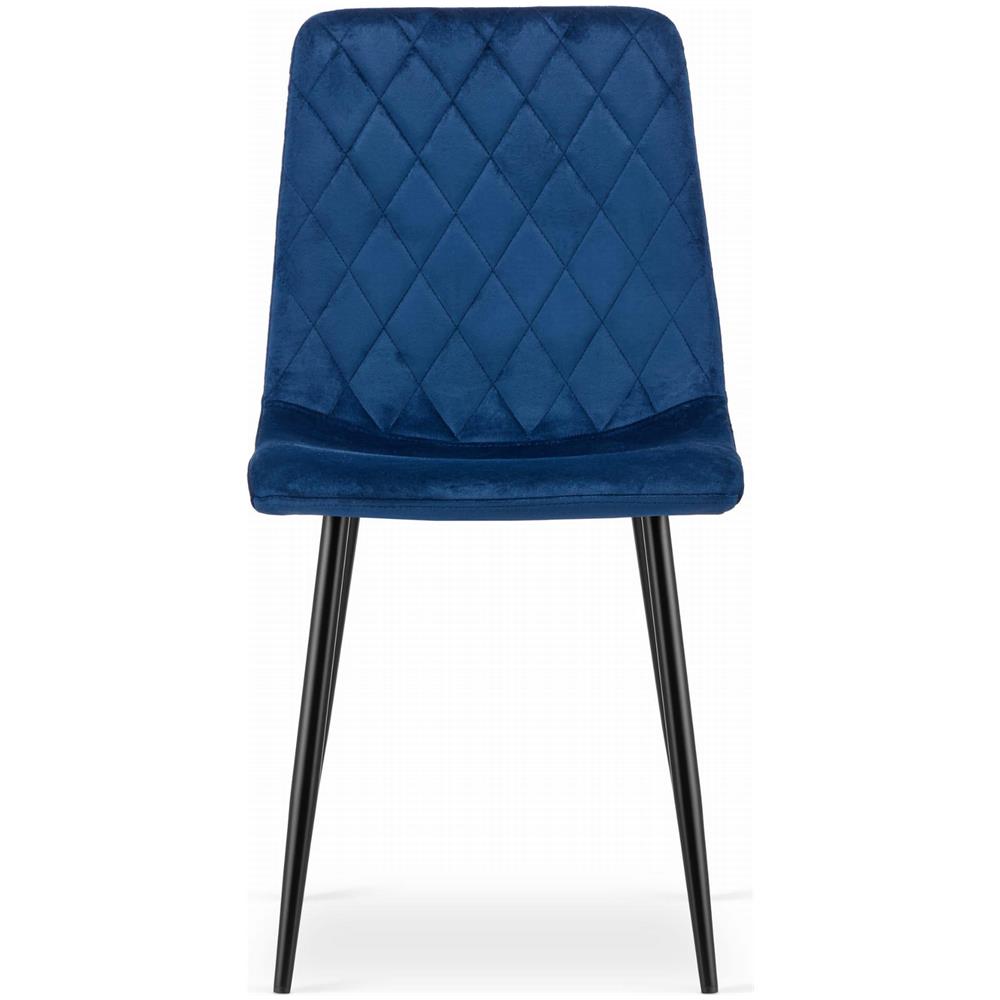 Sedia TURIN - Design ergonomico in velluto blu navy x 1 - Foto 2