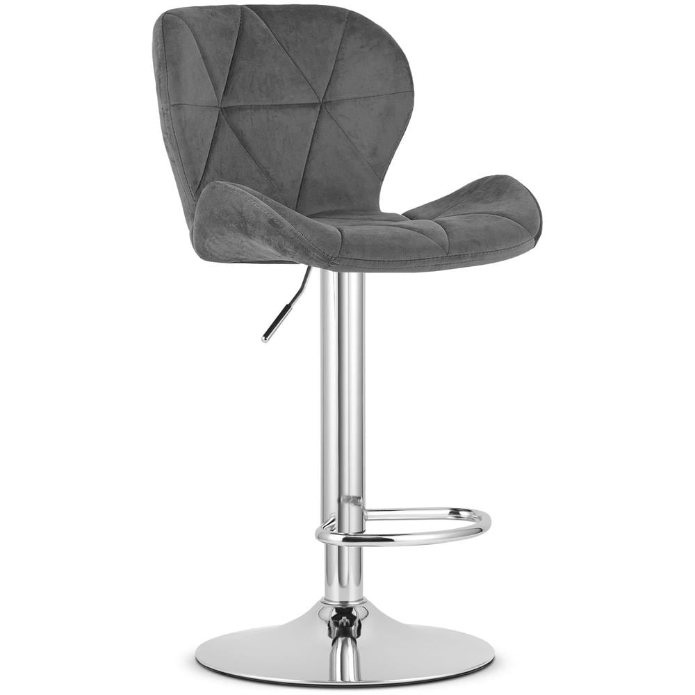 Sgabello in velluto VALORA WEST - Elegante design girevole per soggiorno e cucina - Foto 1