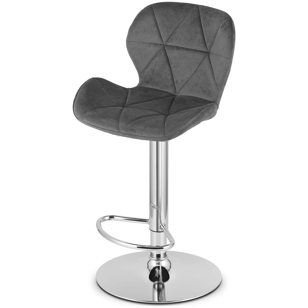 Sgabello in velluto VALORA WEST - Elegante design girevole per soggiorno e cucina - Foto 7