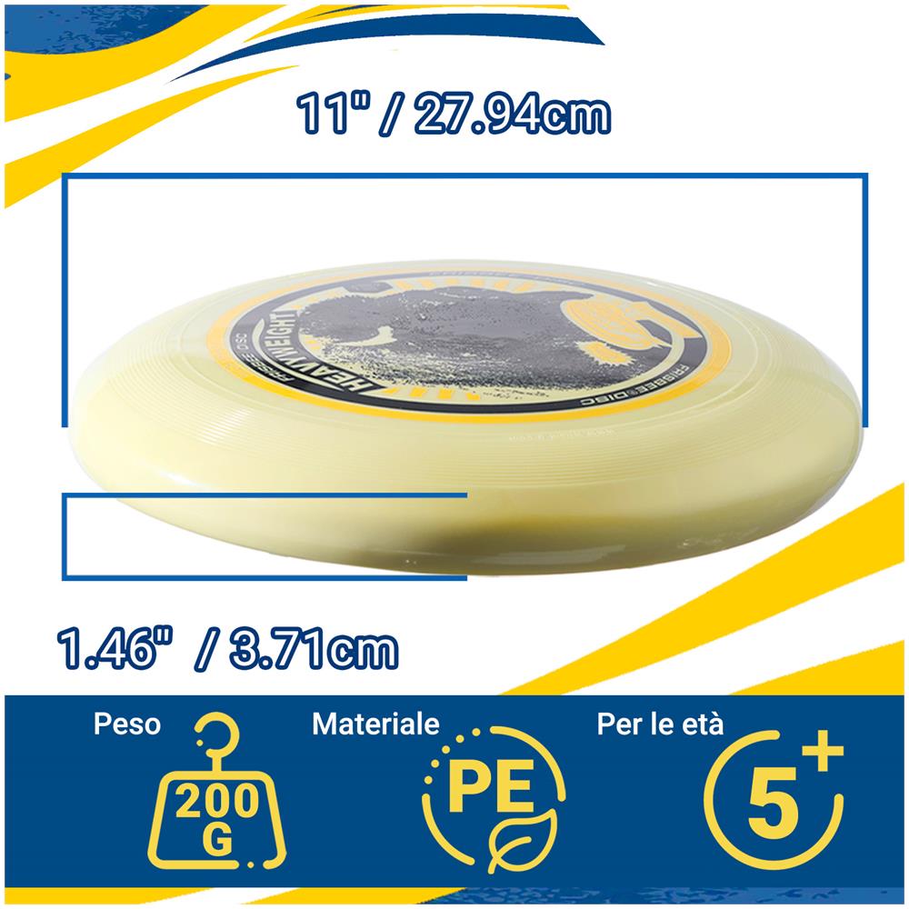 Frisbee Disco volante pesante da 200 g, per attività all'aperto -1 Pack - Foto 1