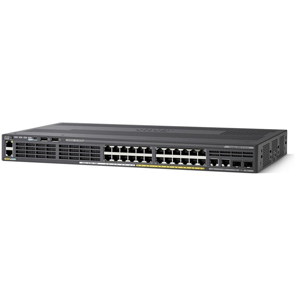Catalyst 2960-X Switch 24 Porte PoE 370W Gigabit Ethernet 10/100/1000 + 4x1G SFP+ - Foto 1