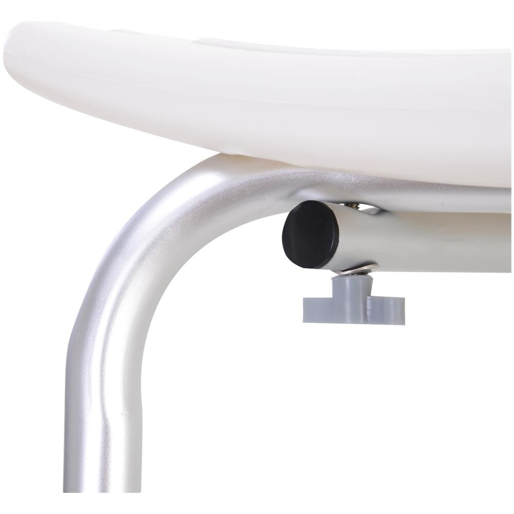 Sedile da doccia con schienaleausilio da vasca sedia doccia altezza regolabile 8 posizioni antiscivolo - Foto 8