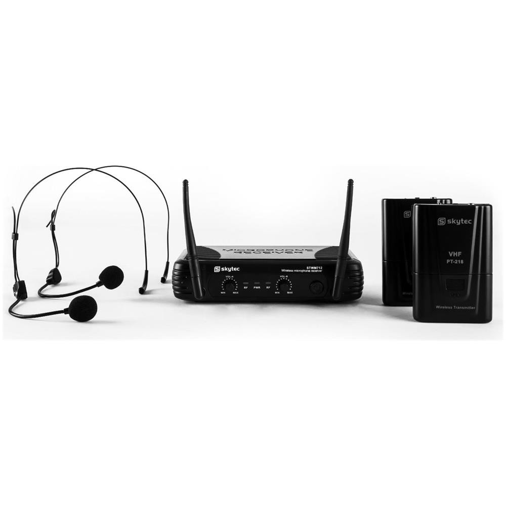 Coppia Microfoni Archetto Vhf Professionali Wireless Art 179178 - Foto 6
