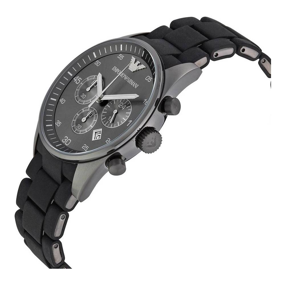 Orologio Da Polso Uomo Ar5889 Cronografo Accaio Cinturino Gommato - Foto 2