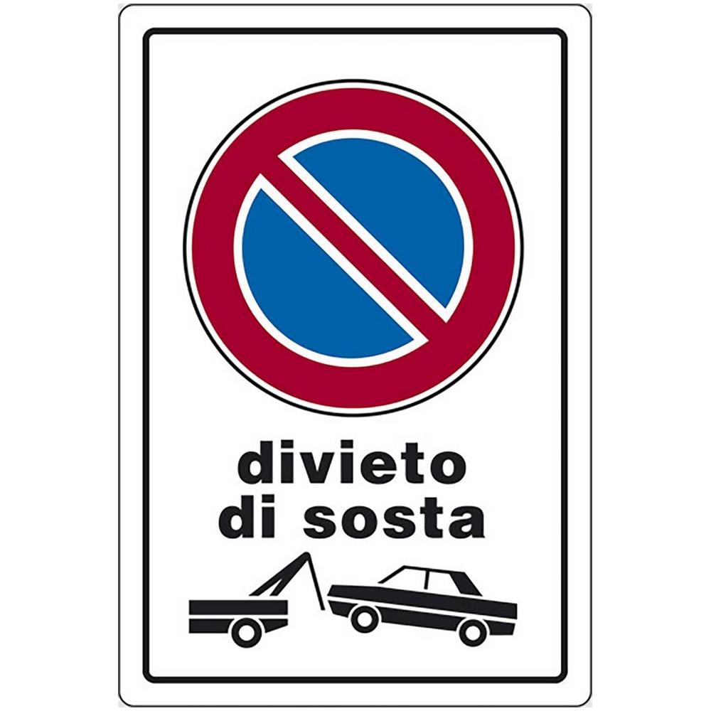 Cartello Divieto Di Sosta Con Rimozione Abitazioni 30cmx20cm - Foto 2