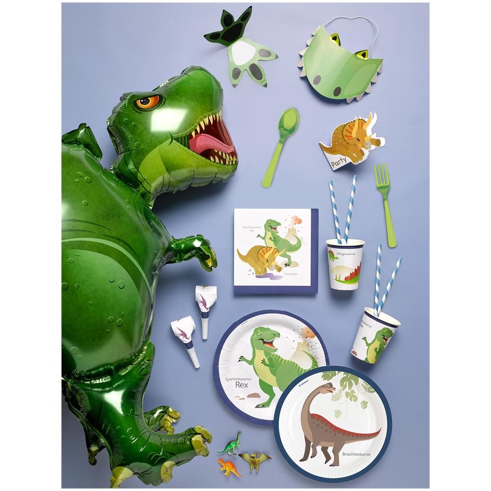 Amscan - 8 Inviti Per Festa Con Buste Grandi Dinosauri - Foto 2