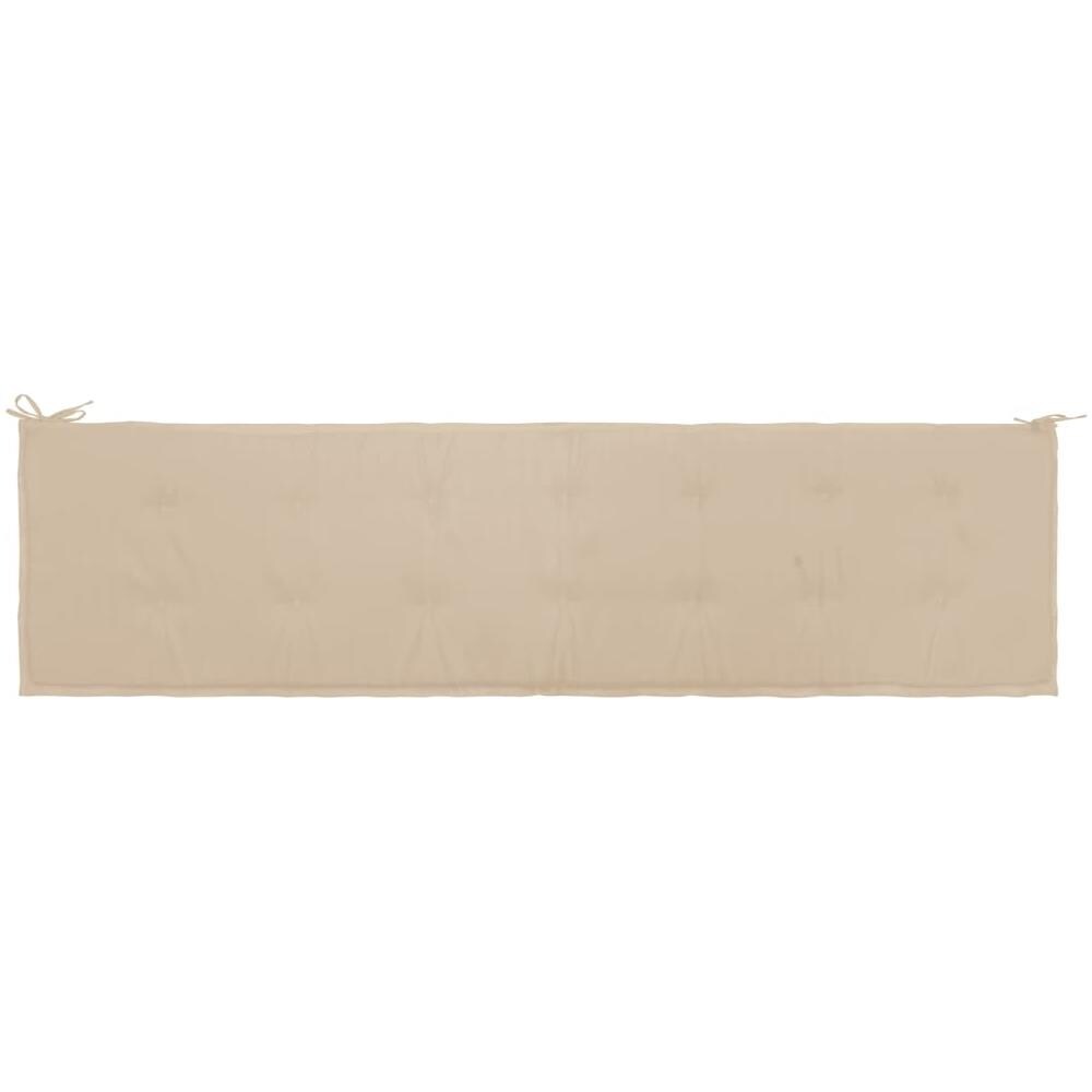 Cuscino per Panca da Giardino Beige 200x50x4 cm - Foto 1