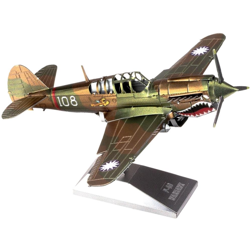Fascinations Metal Earth P-40 Warhawk Puzzle In Metallo 3d - Foto 2