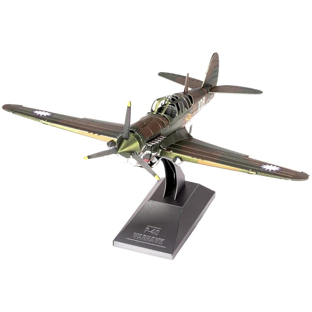 Fascinations Metal Earth P-40 Warhawk Puzzle In Metallo 3d - Foto 1