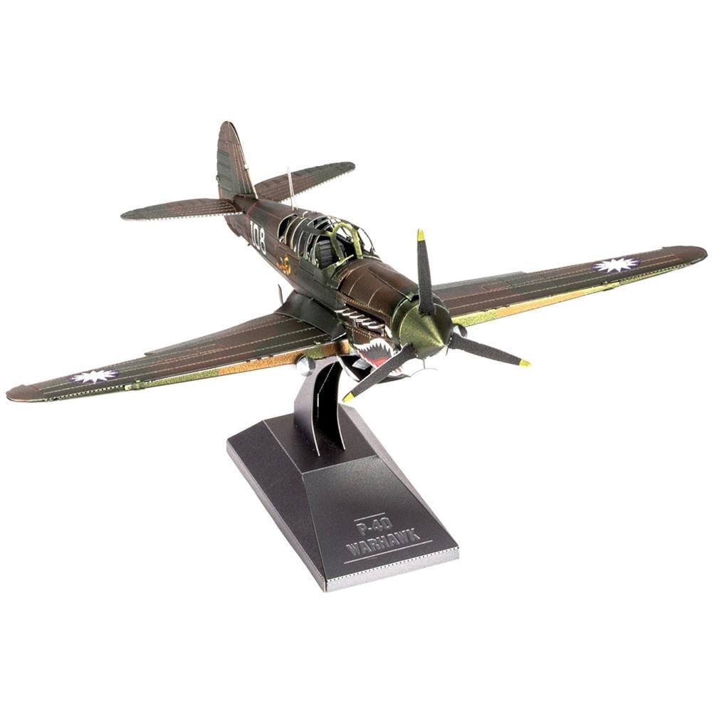 Fascinations Metal Earth P-40 Warhawk Puzzle In Metallo 3d - Foto 5