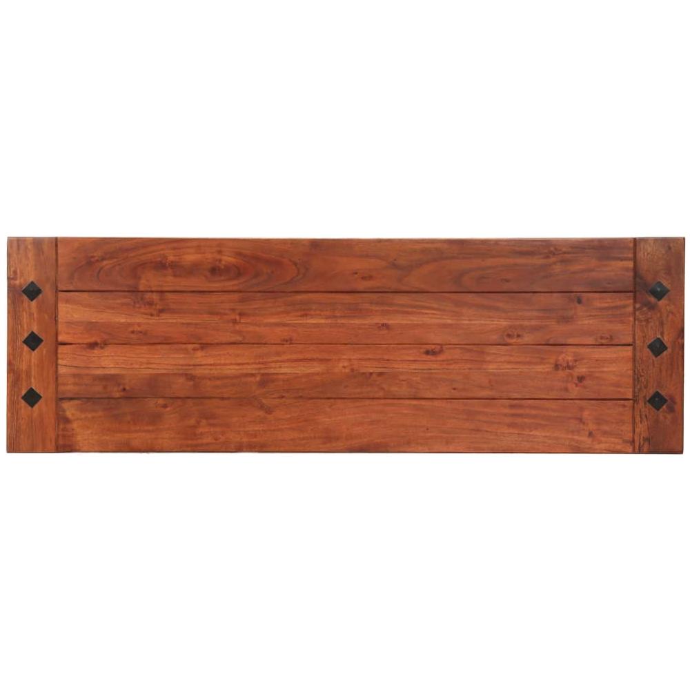 Panca 110 cm in Legno Massello di Acacia - Foto 3