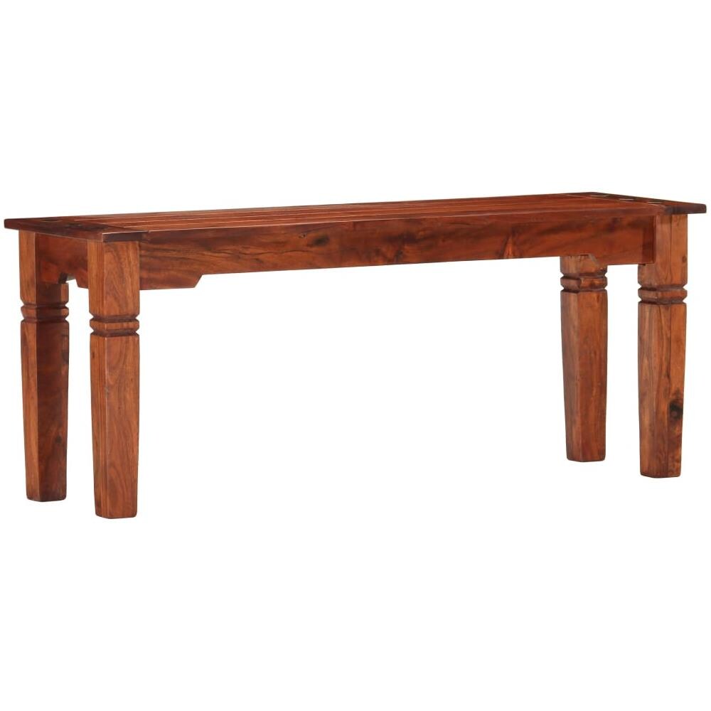 Panca 110 cm in Legno Massello di Acacia - Foto 1