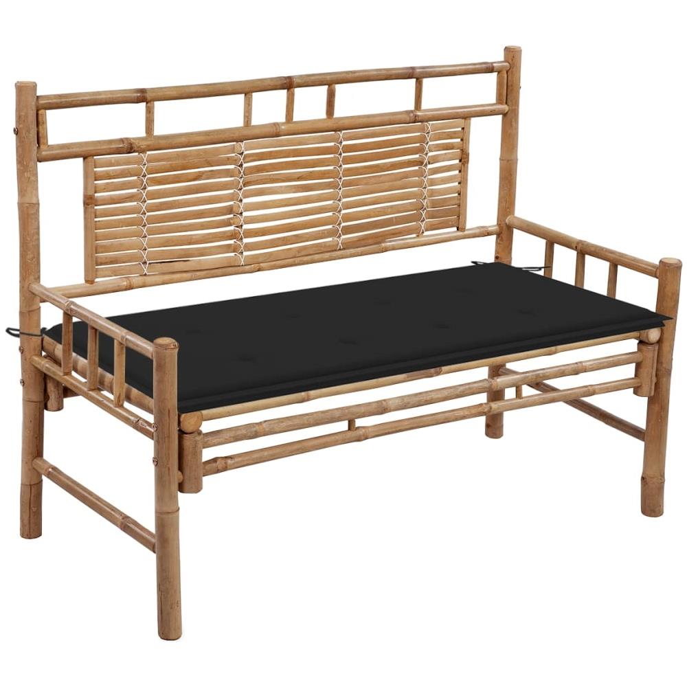 Panca Da Giardino Con Cuscino 120 Cm In Bamb? - Foto 1