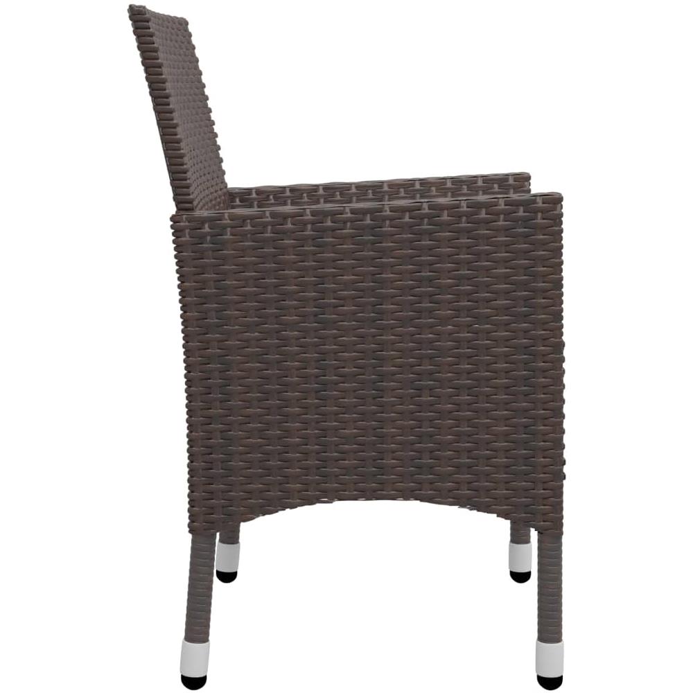 Set Da Pranzo Da Giardino 9 Pz Marrone - Foto 8