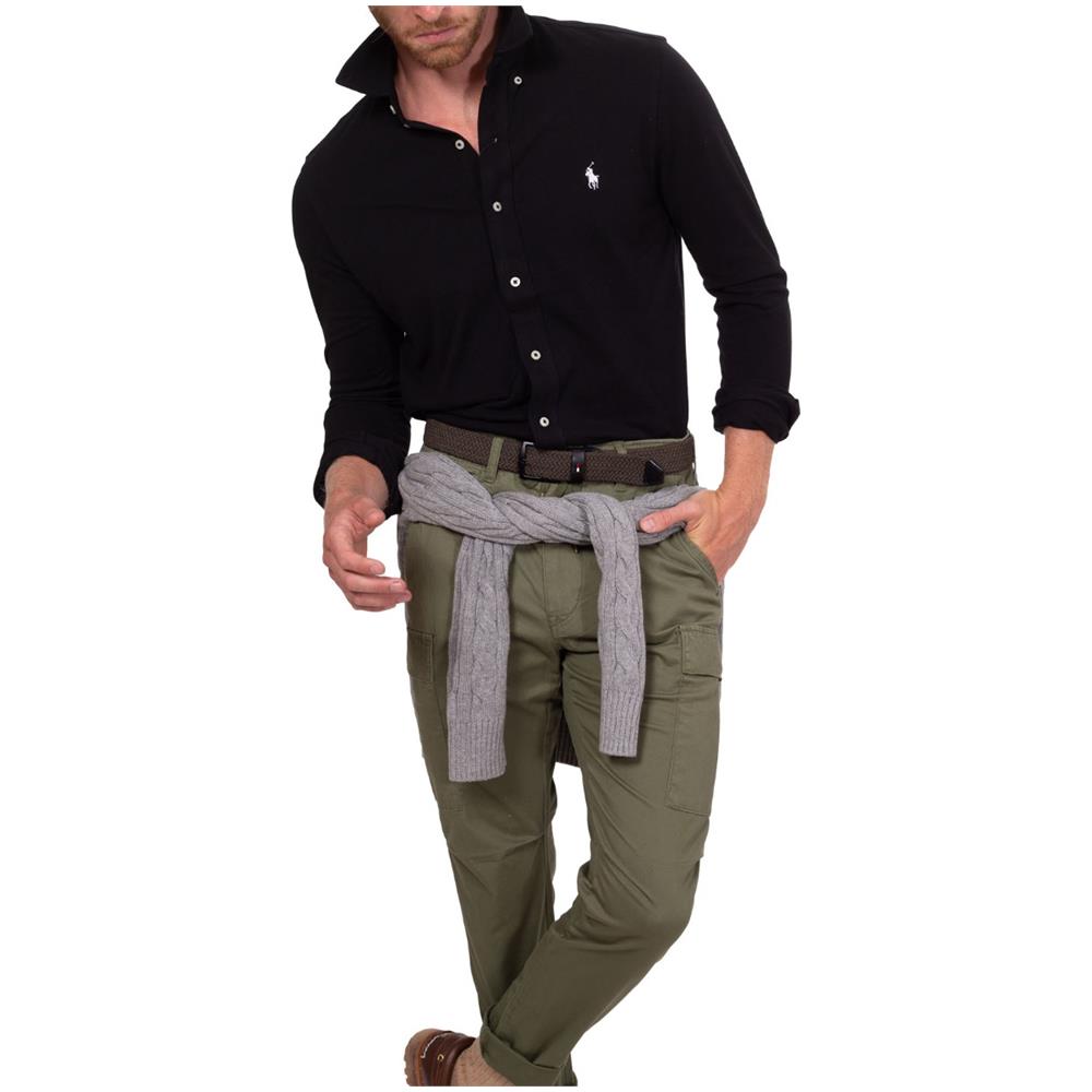 Camicia Uomo Leggera In Piqué Bianco - Foto 2