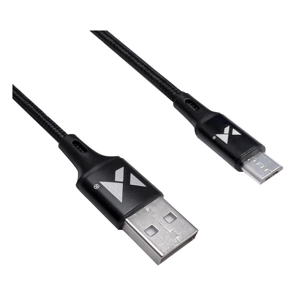 Cavo Wozinsky Cavo Usb - Microusb 2.4a 1m Nero (wuc-m1b)  - Foto 2